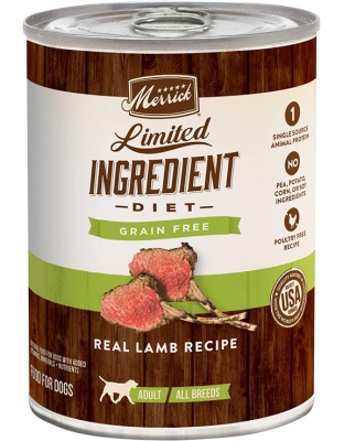 Merrick Dog Limited Ingredient Grain Free Lamb 12.7oz. (Case of 12)