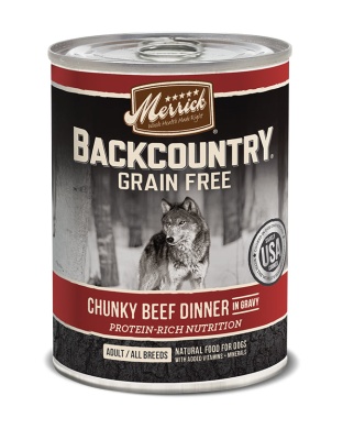 Merrick Backcountry Chunky Beef Dinner 12.7oz. (Case of 12)