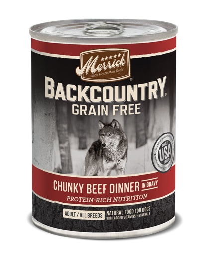 Merrick Backcountry Chunky Beef Dinner 12.7oz. (Case of 12)