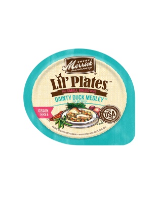 Merrick Lil Plates Grain Free Dainty Duck Medley Dog Food 3.5oz. (Case of 12)