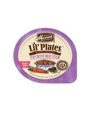 Merrick Lil Plates Grain Free Itsy Bitsy Beef Stew Dog Food 3.5oz. (Case of 12)