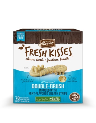 Merrick Fresh Kisses Mint Breath Strips For Extra Small Dogs (7-17 Lbs) 24oz.