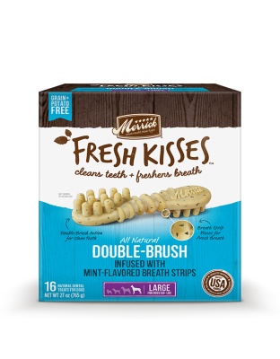 Merrick Fresh Kisses Mint Breath Strips For Large Dogs (70  Lbs) 30oz.