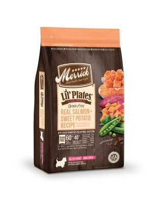 Merrick Lil Plates Grain Free Real Salmon And Sweet Potatoes Recipe 12 Lbs