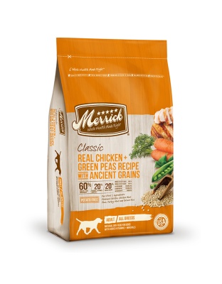 Merrick Classic Real Chicken And Green Peas Recipe With Ancient Grains 12Lb