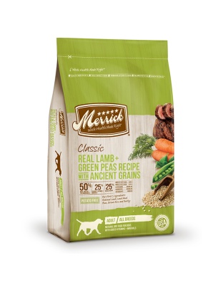 Merrick Classic Real Lamb And Green Peas Recipe With Ancient Grains 4 Lbs