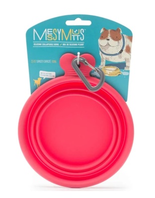 Messy Mutts Dog Collapsible Bowl Green 3 Cup