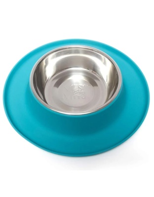 Messy Mutts Dog Feeder Blue 1.5 Cup