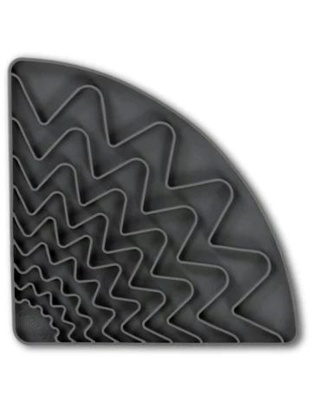 Messy Mutts Dog Licking Mat Triangle Grey