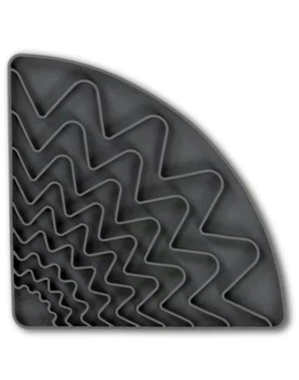 Messy Mutts Dog Licking Mat Triangle Grey