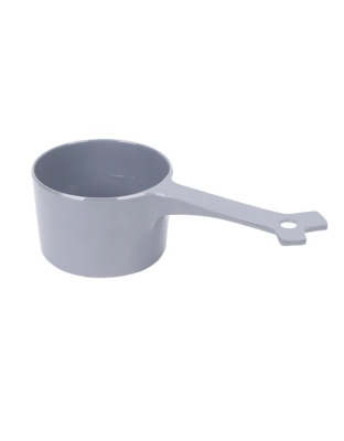 Messy Mutts Dog Cat Food Scoop 1 Cup Grey