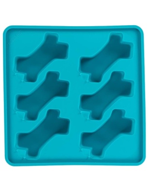 Messy Mutts Dog Framed Silicone Interactive Popsicle Mold 10In X 10In Blue