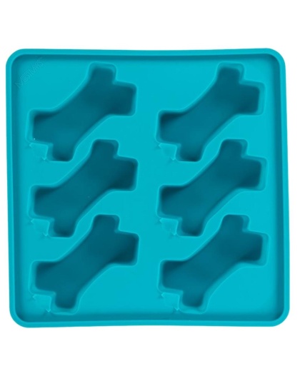Messy Mutts Dog Framed Silicone Interactive Popsicle Mold 10In X 10In Blue