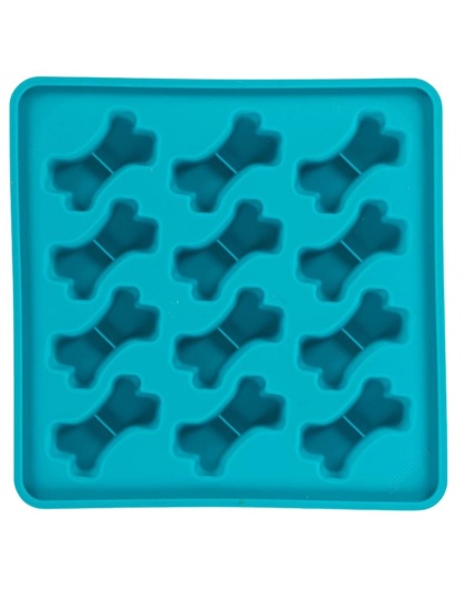 Messy Mutts Dog Framed Silicone Treat Making Mold 10In X 10In Blue