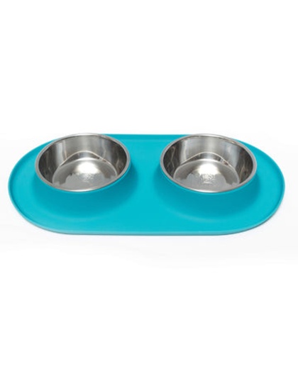 Mess Dog-Cat Bwl Mat Slcn Mrbl Messy Mutts 6 ea Per Cas