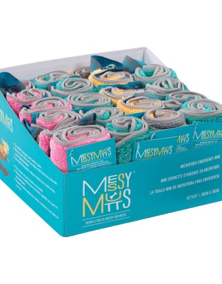 Messy Mutts Dog Microfiber Mini Towel 10In. X 10In. (Assorted; 20 Count)