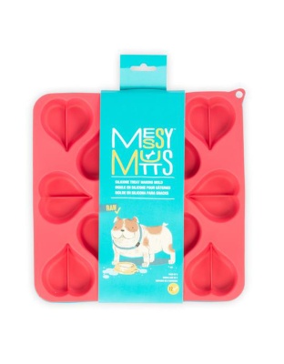Messy Mutts Dog Treat Making Mold Heart 2Pk