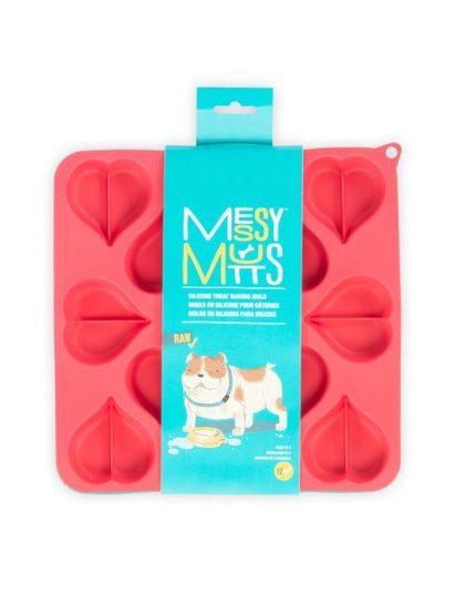 Messy Mutts Dog Treat Making Mold Heart 2Pk