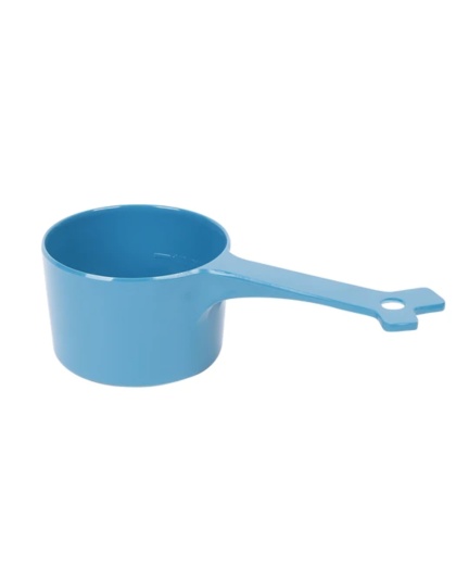 Messy Mutts Dog Cat Food Scoop 1 Cup Blue