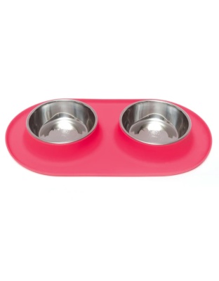 Messy Mutts Double Feeder Red 1.5 Cup