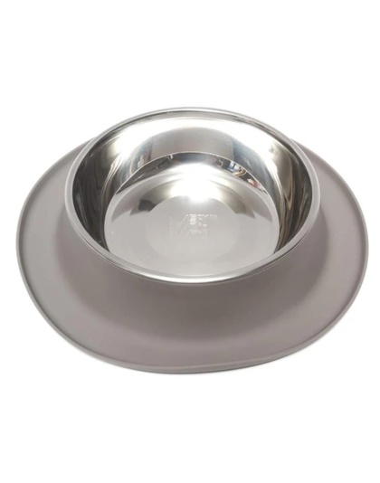 Messy Mutts Dog Feeder Grey 1.5 Cup