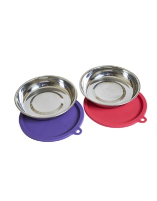 Messy Mutts Cat Bowl Lid 1.75 Cup Set 2 Pack