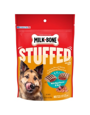 Milk-Bone Stuffed Dog Treats Bacon & Beef 1ea/10 oz