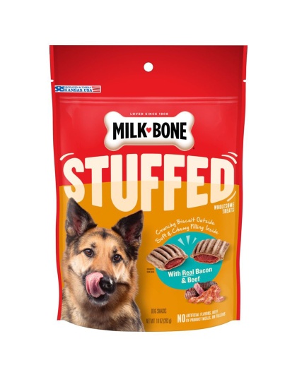 Milk-Bone Stuffed Dog Treats Bacon & Beef 1ea/10 oz