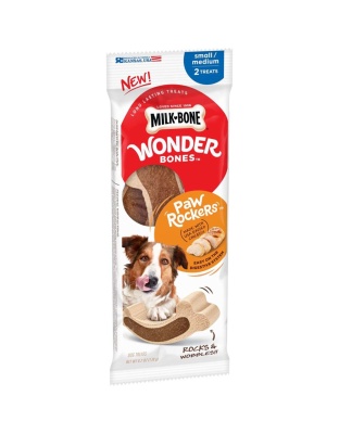 Milk-Bone Wonder Bones Paw Rockers Dog Treats Chicken 1ea/6.2 oz, 2 ct, SM/MD