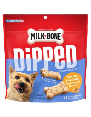 Milk-Bone Dipped Dog Treats Peanut Butter 1ea/12 oz
