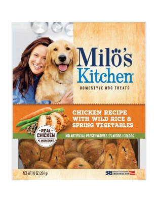 Milo's Kitchen Homestyle Chicken with Wild Rice & Spring Vegetables Dog Treats 1ea/10 oz