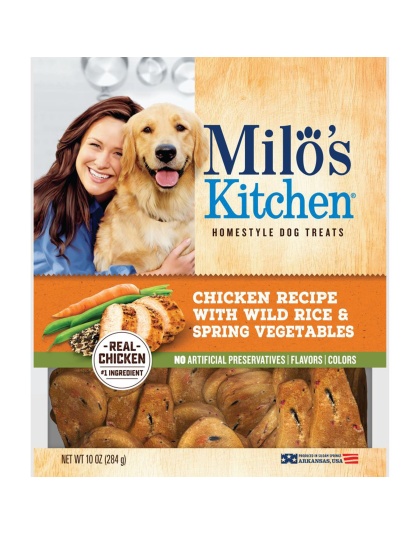 Milo's Kitchen Homestyle Chicken with Wild Rice & Spring Vegetables Dog Treats 1ea/10 oz
