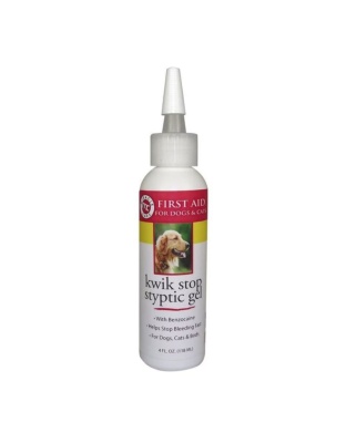 Miracle Care Kwik Stop Styptic Gel For Dogs & Cats 4oz.
