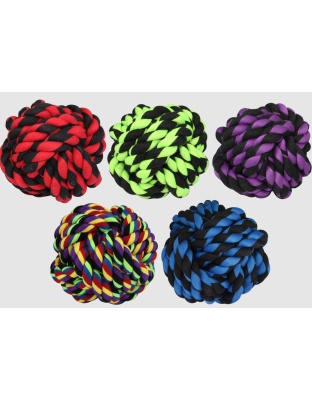 Multipet Nuts For Knots Dog toy Assorted 1ea/2.5 in