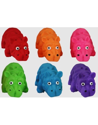 Multipet Origami Hippos Dog Toy Assorted 1ea/Mini, 4 in