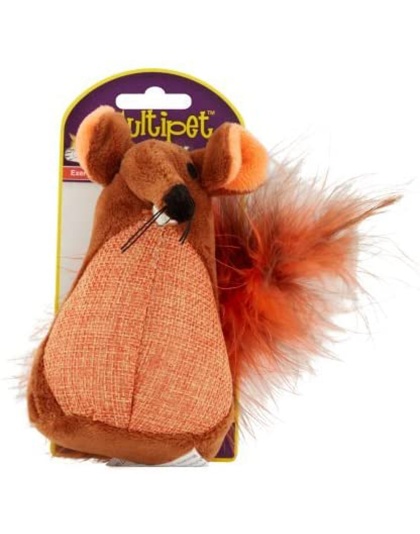 Multipet Fatty Mouse/Fatty Bird Assorted Toys With Catnip