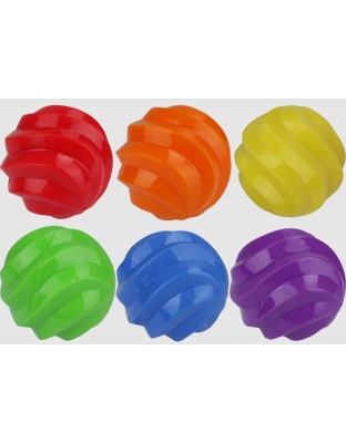 Multipet Spiral Balls Ball(Assorted) 4 Inch