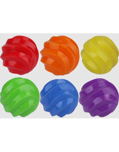 Multipet Spiral Balls Ball(Assorted) 4 Inch