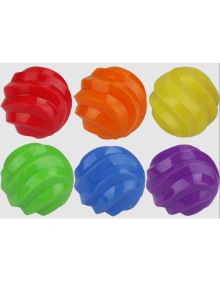 Multipet Spiral Balls Football(Assorted) 6.5 Inch