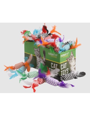 Multipet Candy Crackle w/ Feathers Assorted Colors 30pc.