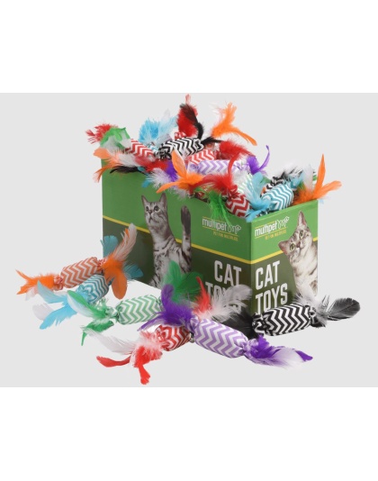Multipet Candy Crackle w/ Feathers Assorted Colors 30pc.