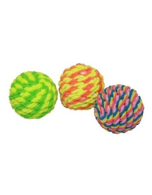 Multipet Rope Balls (Assorted Colors) 1.75Inch 40Pc