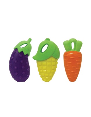 Multipet Harvesters Rubber Dog Toy Vegetables Assorted 1ea/5 in