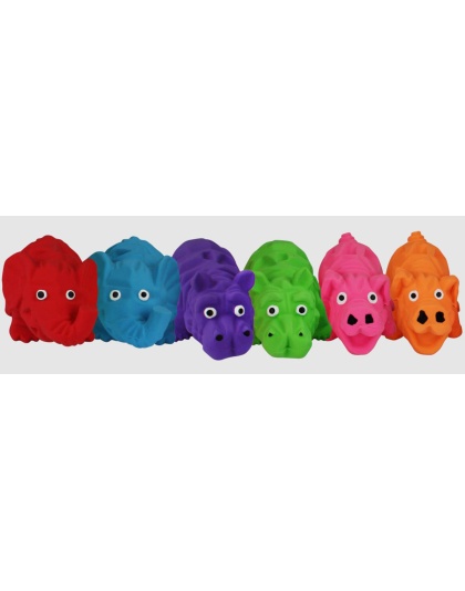 Multipet Latex Origami Pals Dog Toy Assorted 1ea/4 in