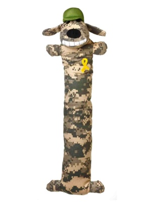 Multipet Loofa Support Our Troops Dog Toy Multi-Color 1ea/18 in