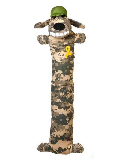 Multipet Loofa Support Our Troops Dog Toy Multi-Color 1ea/18 in