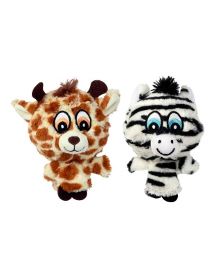 Multipet Pet Envy Knobby Noggins Safari Print Dog Toy Assorted 1ea/4 in