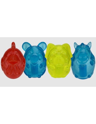 Multipet Doglucent Animals Dog Toy Assorted 1ea/4 in
