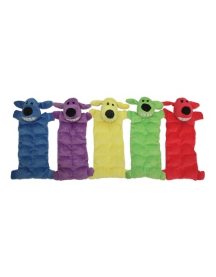 Multipet Loofa Squeaker Mat Dog Toy Assorted 1ea/12 in