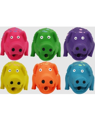 Multipet Pigs That Oink Dog Toy Assorted 1ea/9 in